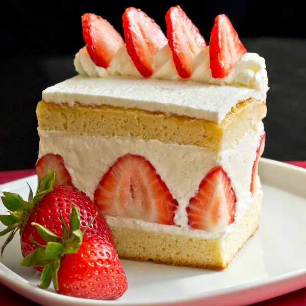 Torta panna e fragole Torta panna e fragole